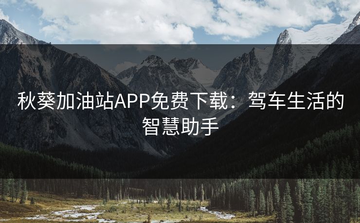 秋葵加油站APP免费下载：驾车生活的智慧助手